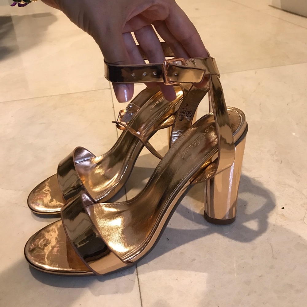 Rose gold heels